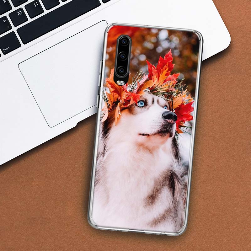 Чехол для телефона с изображением собаки сибирского хаски для Huawei P30 P20 P10 P40 P50 Pro Mate 20 40 30 10 Lite, популярный чехол Fundas Art Gift Coque