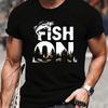 Fishing Graphic Print T-Shirt,Lightweight T-Shirt Breathable Cool, Comfortable Wear