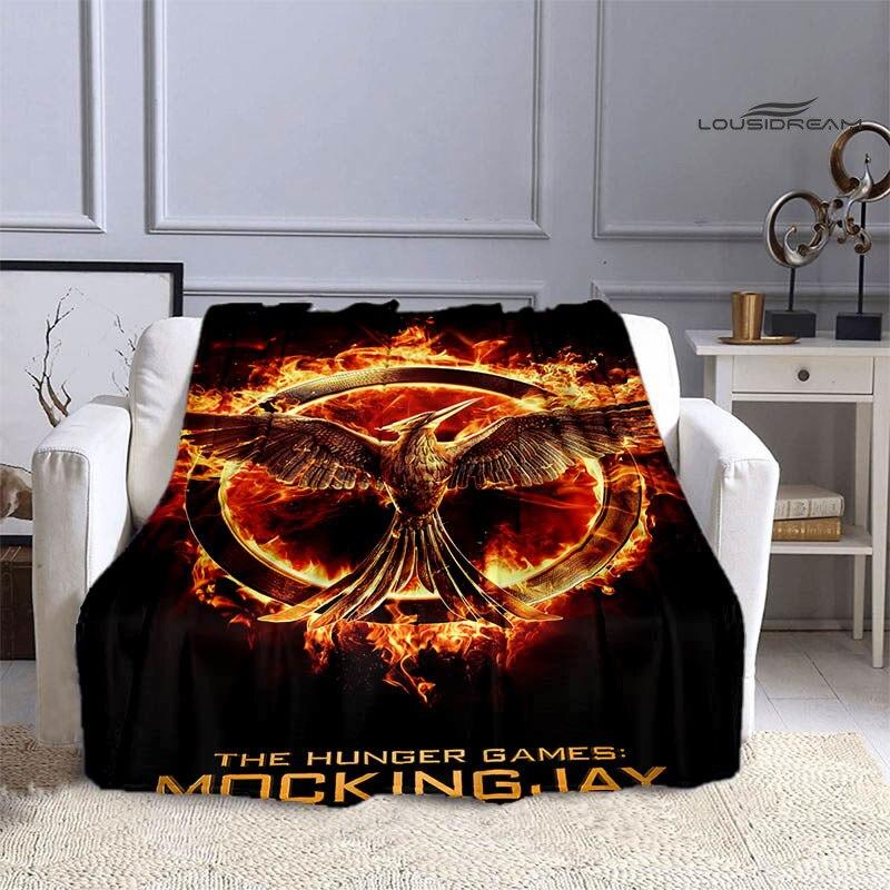 Одеяло с логотипом «Голодные игры», фланелевое мягкое и удобное одеяло, необходимое одеяло для домашнего путешествия, подарки на день рождения