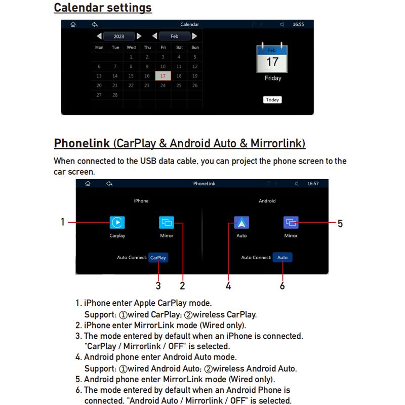 9,3-дюймовый портативный автомобильный радиоприемник CarPlay Android с сенсорным экраном мультимедийного видеоплеера с камерой заднего вида с дистанционным управлением