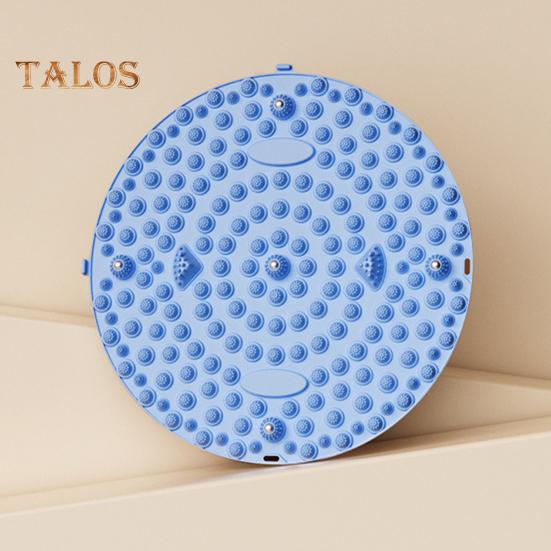 Круглый массажный коврик для ног, снятие боли в ногах, расслабление мышц, рефлексотерапия стоп, противоскользящий портативный акупрессурный коврик, портативный акупунктурный коврик для ходьбы по камням