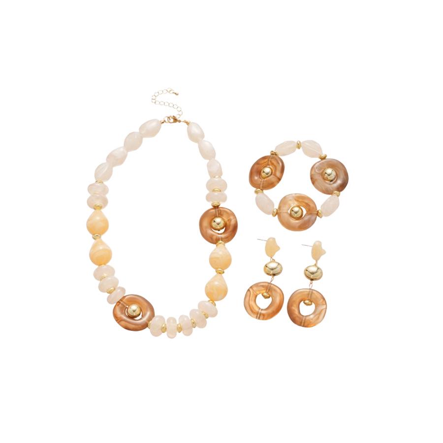 Европейское Ретро Геометрическое Бусины Нержавеющая Сталь Чокер Ожерелье