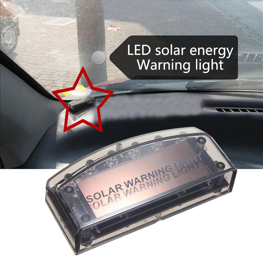 1 шт. 6 светодиодных сигнальных лампочек для автомобиля, противоугонная сигнальная лампа на солнечной энергии, имитация манекена, светодиодный автомобиль