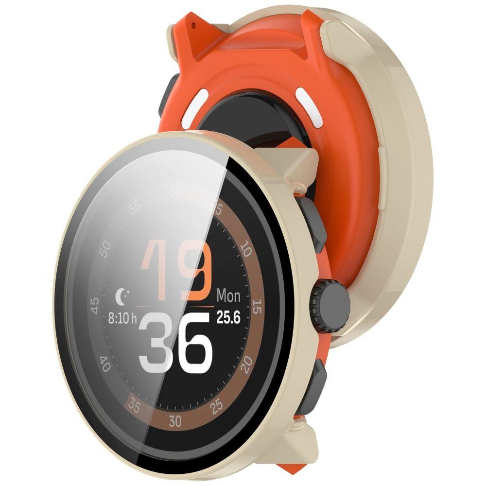 ПК+Закаленное стекло Защитная крышка от царапин Чехол для умных часов Suunto Run Аксессуары