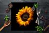 Glass stovetop protector 50x52 Flower