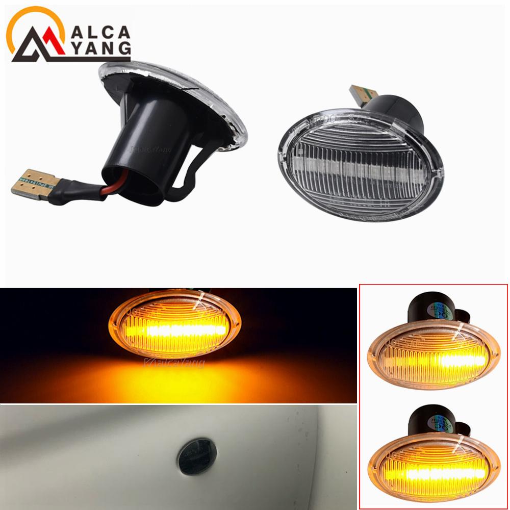 Sequential Flashing LED Turn Signal Side Marker Light For FIAT 4S 63 3P NUOVA 500 ABARTH Ford KA DESDE Lancia YPSILON Maserati