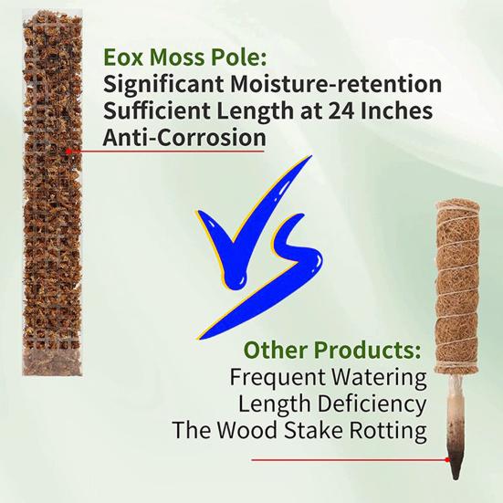 2/4/6 шт., регулируемая по высоте колонна из водяного мха, растения сфагнума, пластиковый столб для мха, комнатные растения, многоразовая опора для растений