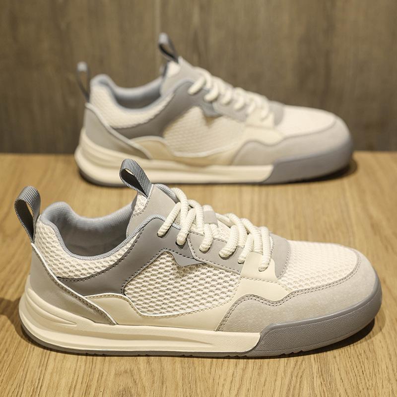 Mesh men's shoes summer men's breathable shoes flat bottom trend versatile casual men's board shoes