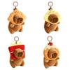 Capybara Capybara Key Ring Snacks French Fries Animal Pendant Cartoon Keychain  School Backpack