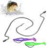 Offset Barbed Lure Hign Carbon Steel Wide Crank Fishhooks Fishing Hook Fishing Tackle Worm Hook
