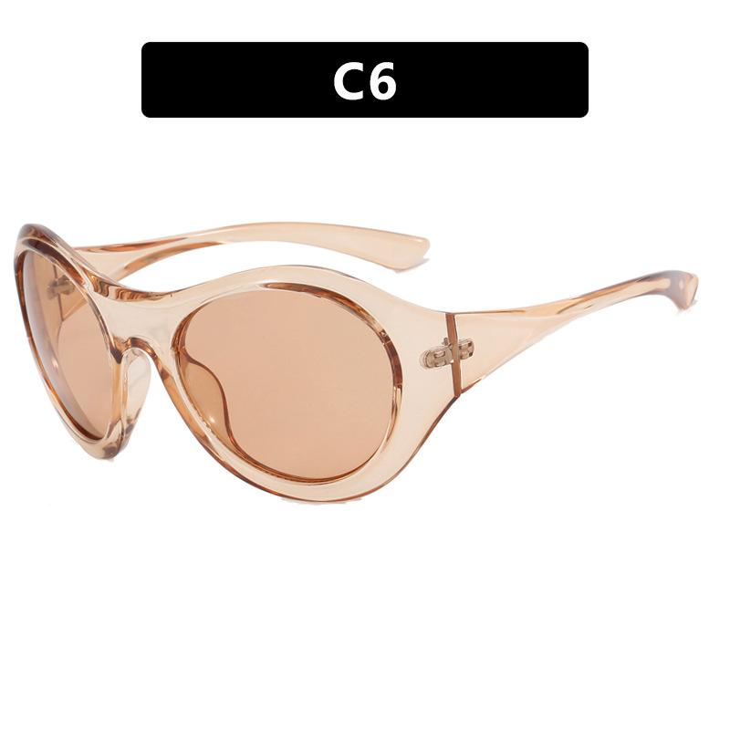 Large future technology sunglasses YK large frame cycling sunglasses European and American trend sports sunglasses