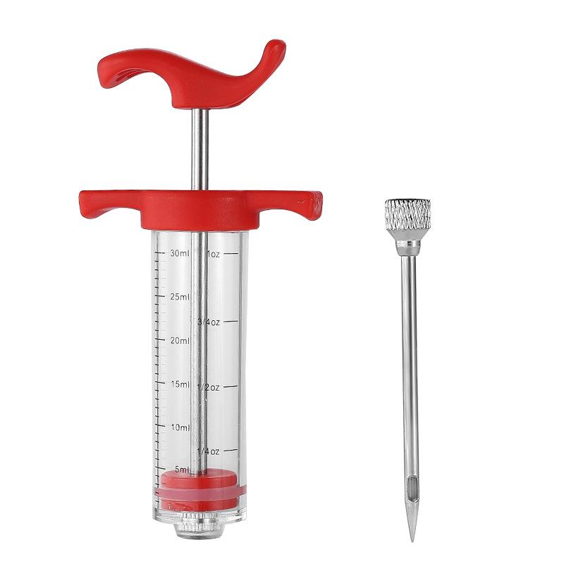 Шприц для приправы индейки и мяса с 3 иглами