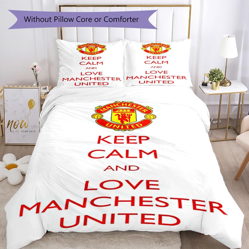 Manchester Bedding Set Breathable Duvet Cover With Pillowcases Home Decoration Birthday Gift