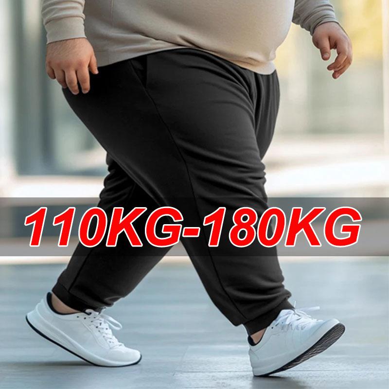 Большие мешковатые спортивные штаны 7XL 6XL 5XL Спортивная одежда Эластичная талия Повседневные брюки Черные хлопковые джоггеры Штаны Мужская одежда