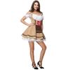 3 Beer Costume German Waiter Oktoberfest Costume, Cosplay Uniform Cos Bavarian Ladies