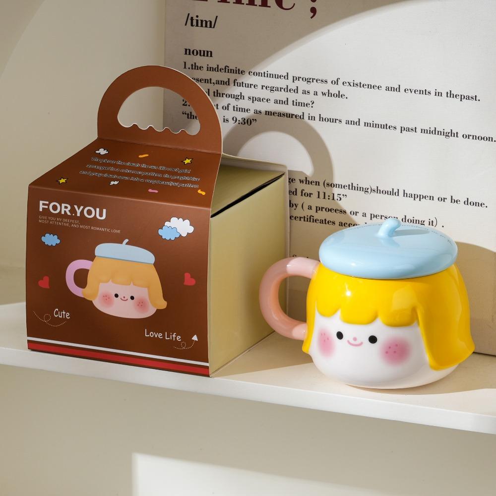 Творческая керамическая чашка, дорогая кружка, милая женская чашка для воды, сувенир, подарок на день рождения, домашняя кофейная чашка