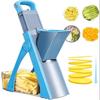 Kitchen Safety Mandoline Slicer, Larger Size Vegetable Food Chopper with Adjustable Potato Slicing Thickness Kitchen Multi-Functional Vegetable Cutter