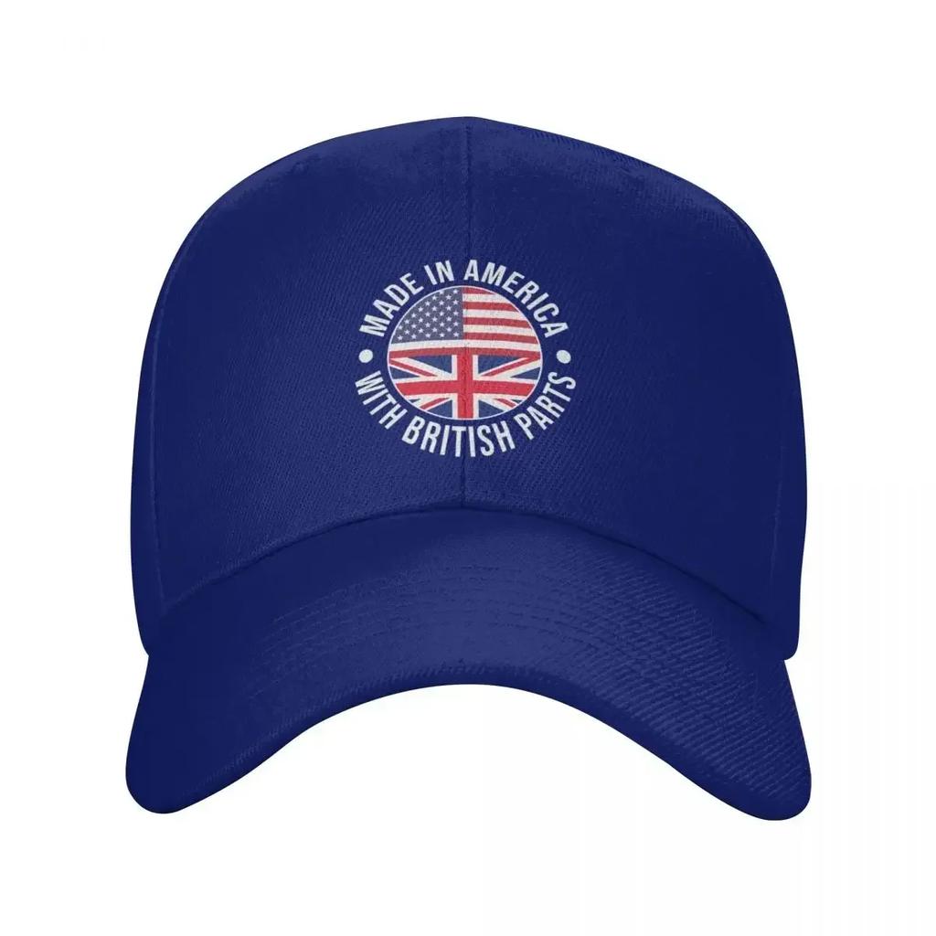 Made In America With British Parts Baseball Cap Military Cap Unisex Unisex hat Snap Back Hat Golf Unisex Womens