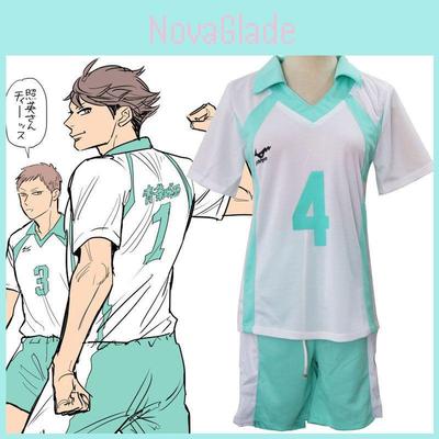 Хайкью Аоба Джосай Оикава Тоору №1 Игровая майка с дышащей спортивной одеждой