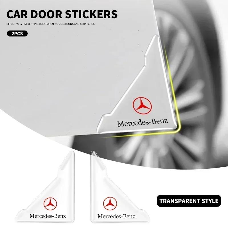 2Pcs Car Door Anti-collision Anti-Scratch Cover Protector Transparent Sticker for Mercedes Benz W211 W204 W210 W203 CLA GLA GKMNO1