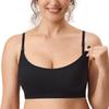 Maternity Nursing Front Maternity Night L [MOMANDA] Bra, Bra, Opening, Non-wired, Ribbed, Plain, Soft, Bra, Bra, Black,