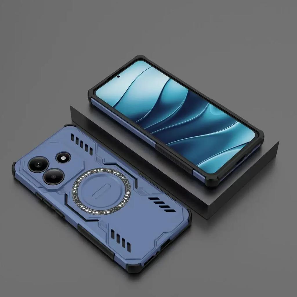 Чехол для Redmi K70 E POCO X6 X7 Pro Magsafe Беспроводная зарядка Магнитная защита линз Ударопрочная защитная крышка для Redmi Note14 4G 5G