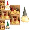 Charming Lighted Christmas Plush Gnome Doll With Shimmering Sequins And Colorful Accessories For Holiday Decorating