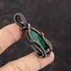 Подвеска с ограненным замбийским изумрудом, подвеска с медной проволокой, подвеска ручной работы, подарок для мамы, подвеска из натурального драгоценного камня, ювелирное изделие с медной проволокой