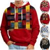 Fashion Print Loose Men's And Women's Long Sleeve Hooded Sweater