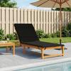 Sun Lounger Cushion GEMERT 100percent  Polyester Black