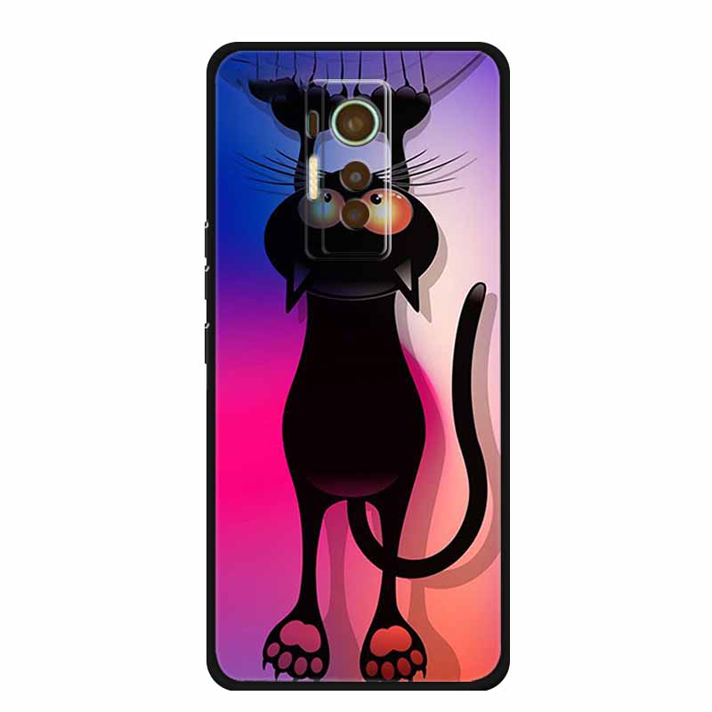 For Tecno Phantom X 2021 Case Luxury TPU Silicone Soft Cover Phone Cases for PhantomX 2021 AC8 Protection Cartoon Bumper Etui