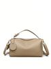 Women's Large Capacity Commuting Light Luxury Soft Leather Bag, Niche Pillow Bag, European Style Hand-held Crossbody Women's Bag