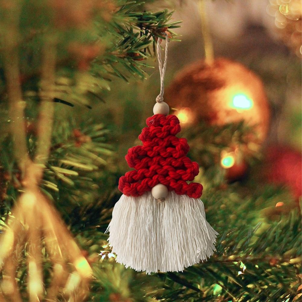Christmas Tree Pendant S42 Hand-woven Christmas Decoration Pendant