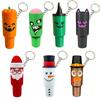Mini Tumbler Keychain Container Chapstick Holder Fun Key Ring Handbag Charms Decorative Pendant Hallowmas Christmas Party Favors