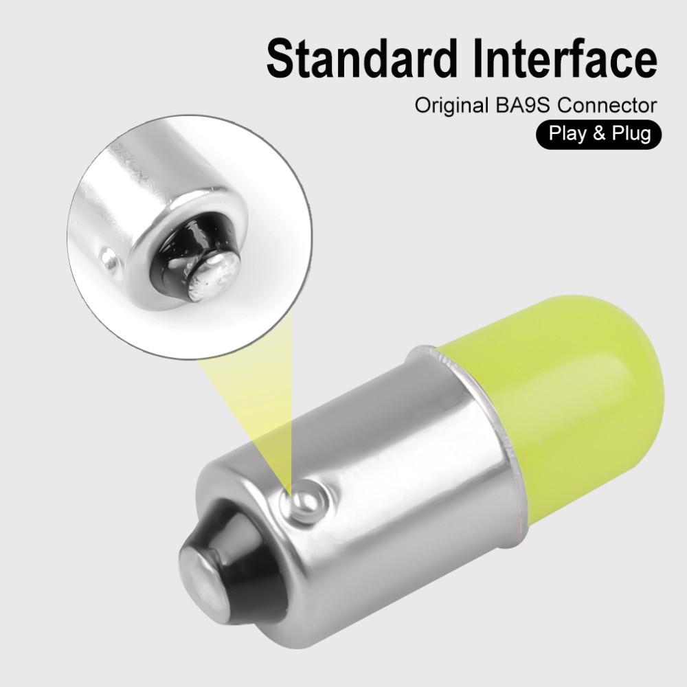 BA9S Автомобильный светодиод T4W H6W T11 363 Круглый 3D COB светодиодная лампа для салона автомобиля Подсветка номерного знака Маркерная лампа для чтения Дверь Авто Лампа DC 12 В Белый