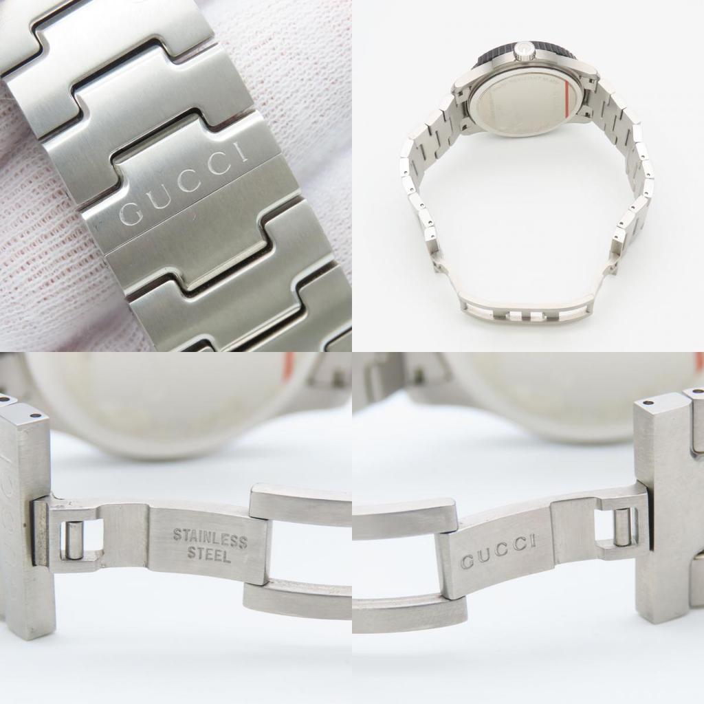 Used GUCCI Watches Sports 126.2/YA126249 G timeless Stainless Steel Silver black