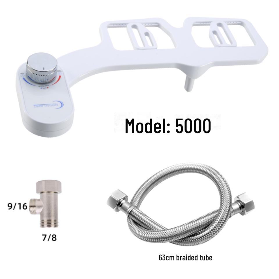 Умное сиденье для унитаза со встроенным биде, простая установка, не требуется розетка для мытья тела