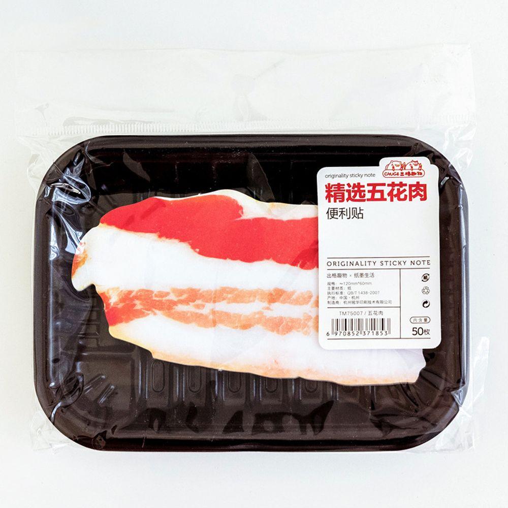 Gift Simulation Fish Meat Sticky Notes School Stationery Supplies Memo Pad Self-Adhesive Pads