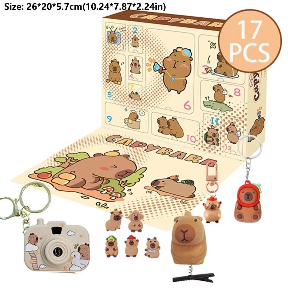 Capybara Themed Set Christmas Advent Calendar Capybara Blind Box Calendar For Kids Christmas Gift