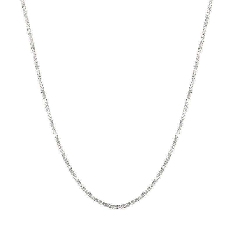 Ожерелье на ключицу из сверкающей итальянской гипсофилы: Простая, яркая цепочка для женщин