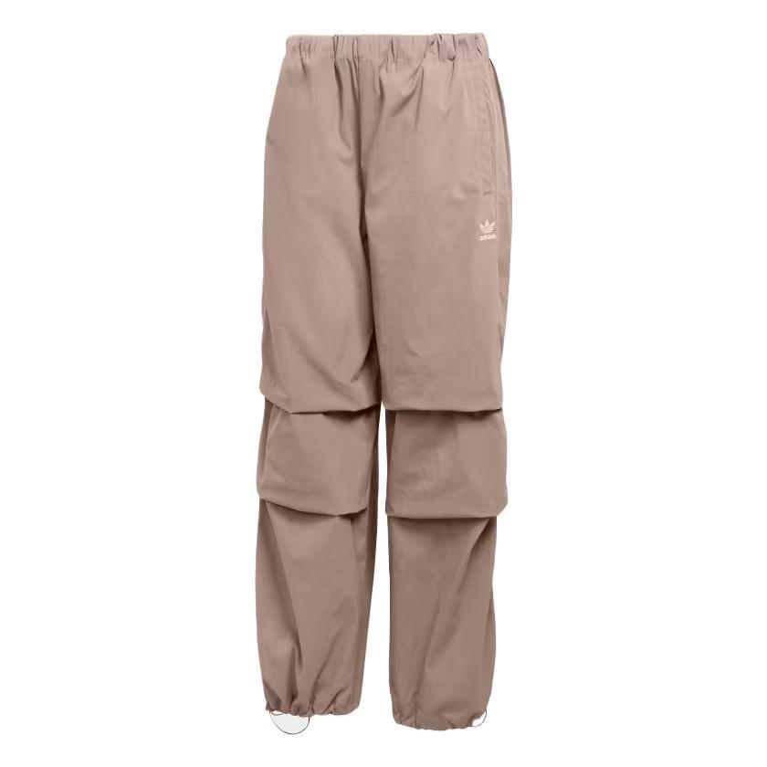 adidas Женские базовые брюки-парашют из рипстопа Цвет: Коричневый след JD0783