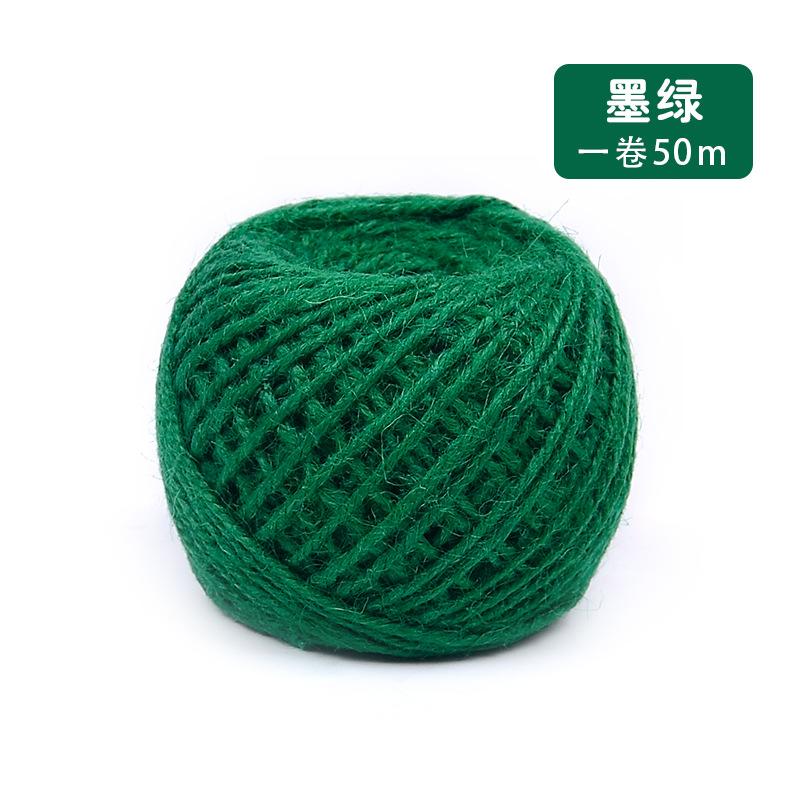 Цветная пеньковая веревка Сделай сам Ручная работа Декоративный Ретро стиль Зажим для фото Джутовая веревка 50 метров