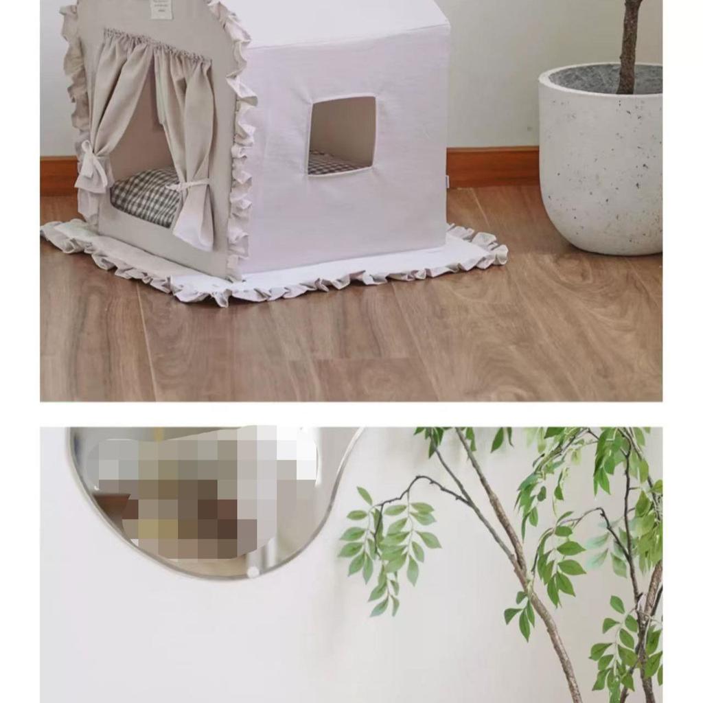 Клетка для кошки домик для питомца кошки полузакрытый коврик универсальный