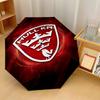 Hull KR Print Auto 8?Ribs Folding Umbrella Wind Resistant Lightweight Automatic Umbrella For Daily Travel