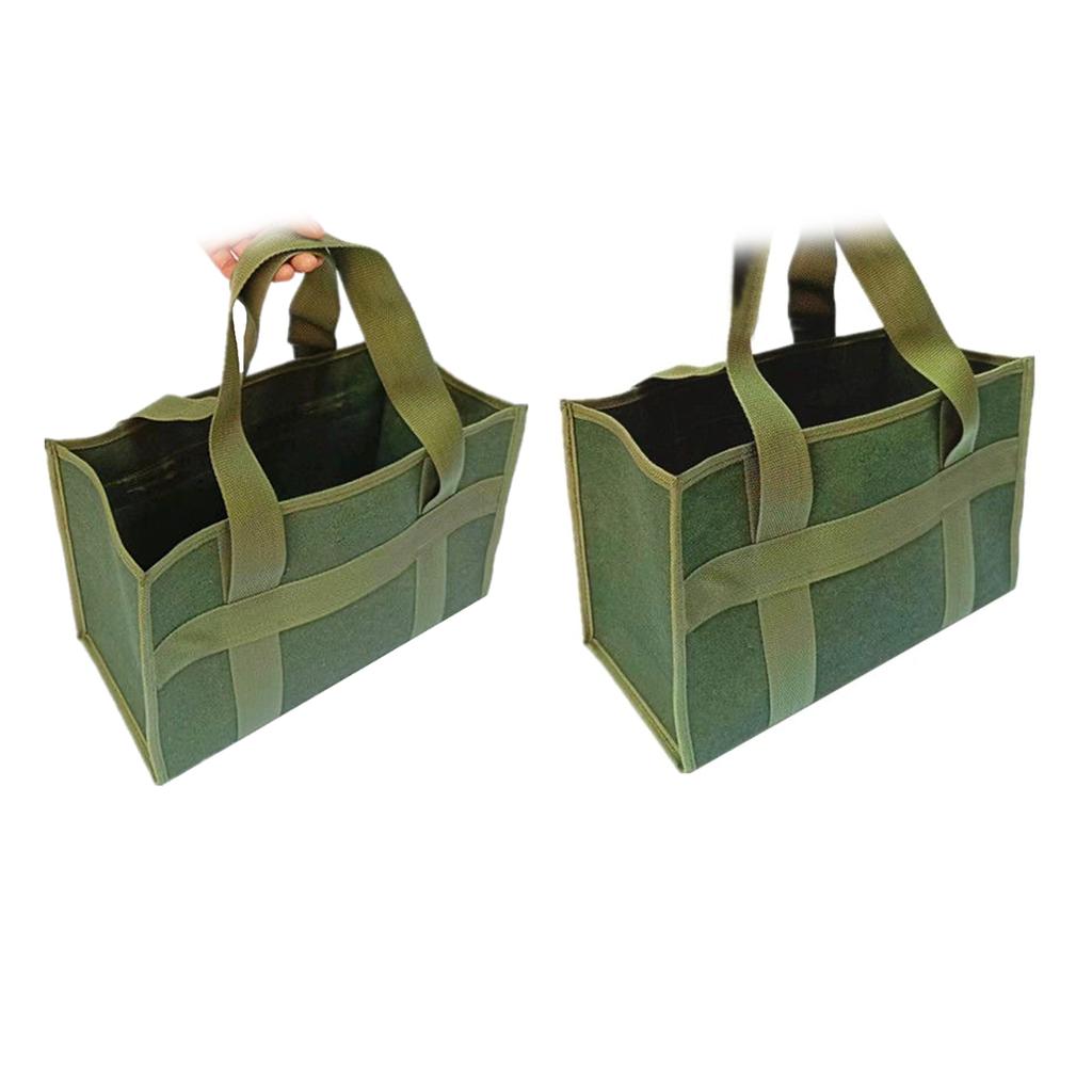 Wide Mouth Tool Bag Canvas Tool Bag Large Capacity Storage Bags Organizer Handbag Tool Bag Carry Bags for Wrenches Plier