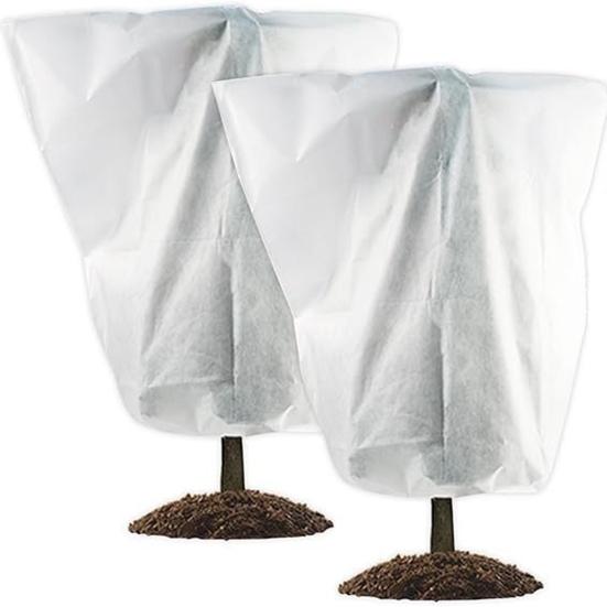 Plant Freeze Protection Cover Frost Blanket with Zipper Drawstring Plant Winter Protection Cover for Outdoor Shrub Bush Fruit Tree