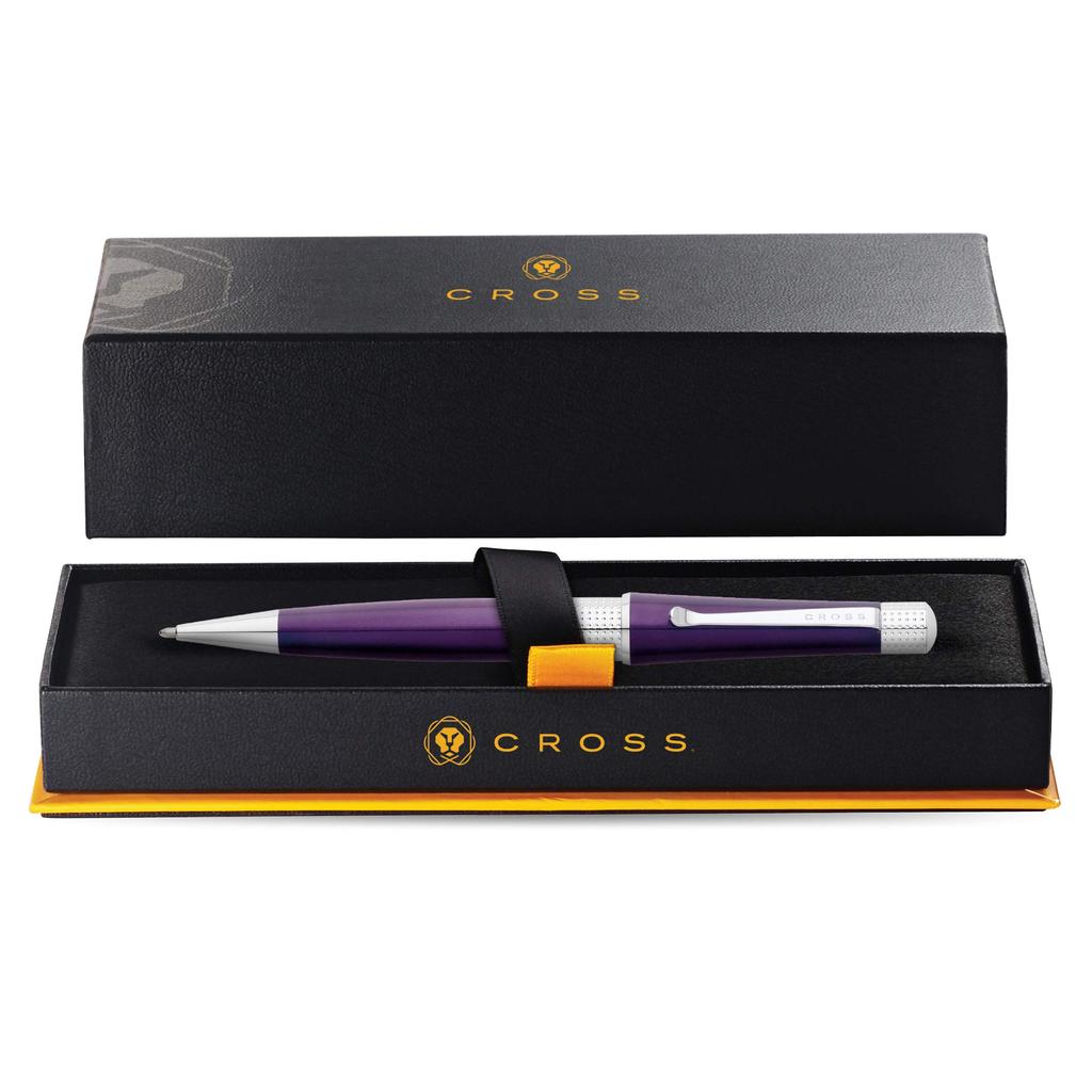 Cross Ballpoint Pen Beverly Deep Purple Genuine Imported Product Oil-based AT0492-7