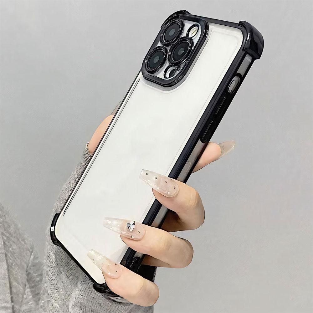Для Tecno Spark Go 1 2025 2024 2023 Spark 20 20C 10C Pop 9 8 7 Pro Чехол Прозрачный Роскошный Ударопрочный Четыре Угла Гальванизированный Чехол