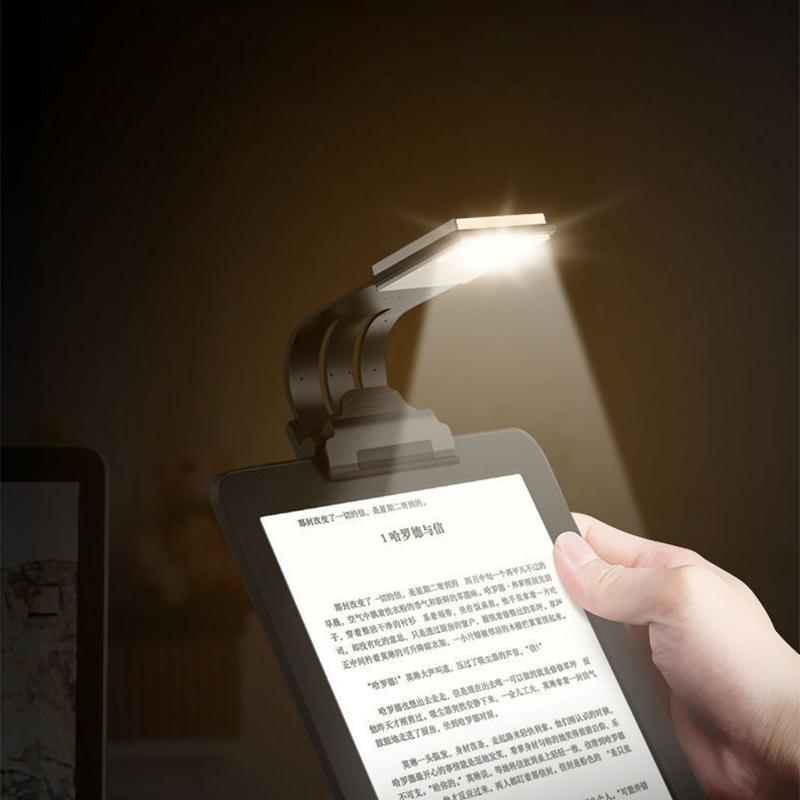 3-цветная книга-светильник, зарядка, зажим с универсальным светом для чтения и обучения, защита глаз, регулировка яркости, светодиодные лампы для чтения книг