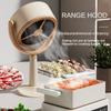Беспроводная настольная вытяжка, мини-кухонная вытяжка, USB аккумуляторная, портативная, бытовая, для барбекю, горячий горшок, бесшумная вытяжка